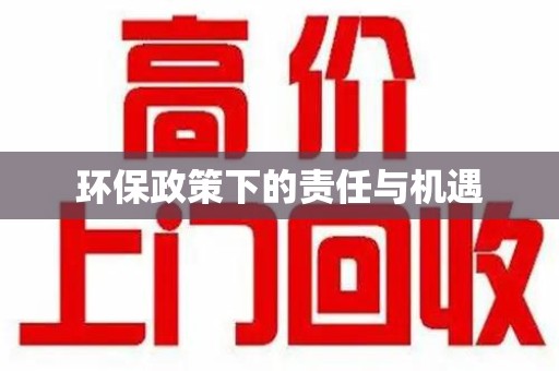 全国环保政策下的责任与机遇