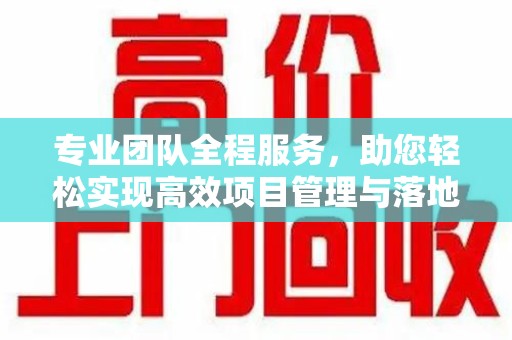 全国专业团队全程服务，助您轻松实现高效项目管理与落地